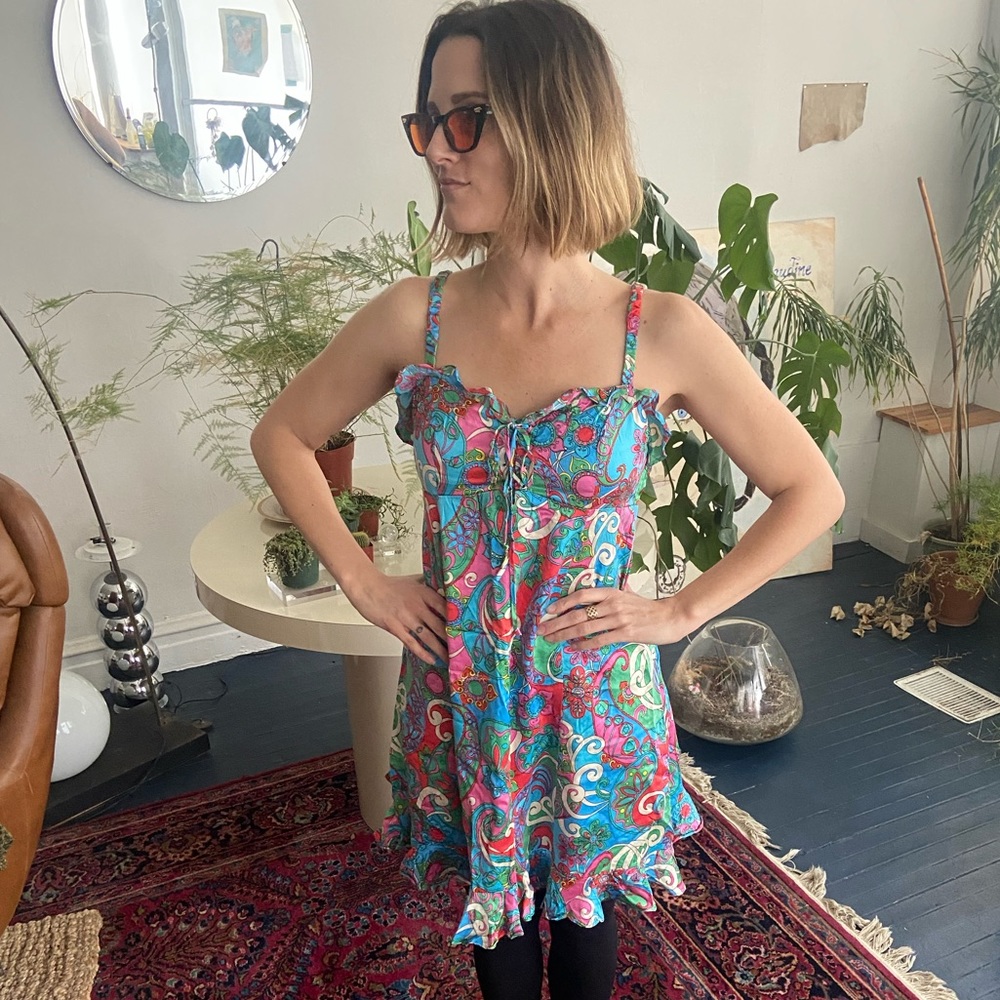 Vintage Betsy Johnson Paisley Dress